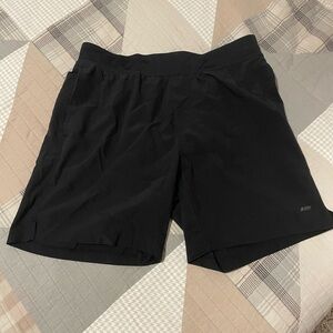 Amazon Essentials Men's Black Athletic Shorts